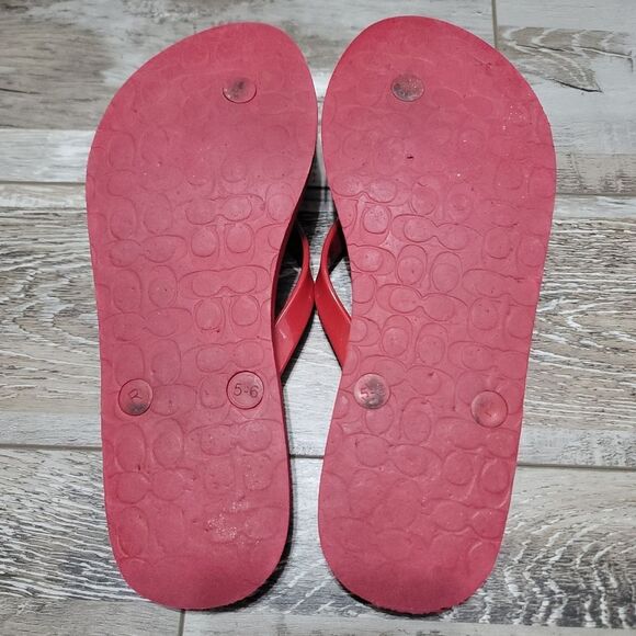 Coach Abbigail Flip Flops Size 6 - Picture 6 of 6